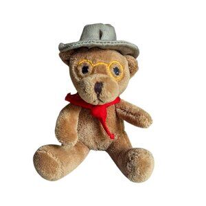 JAAG Bear Ranger Plush Teddy Vintage Park Purse Bag Charm Keychain Eyeglasses